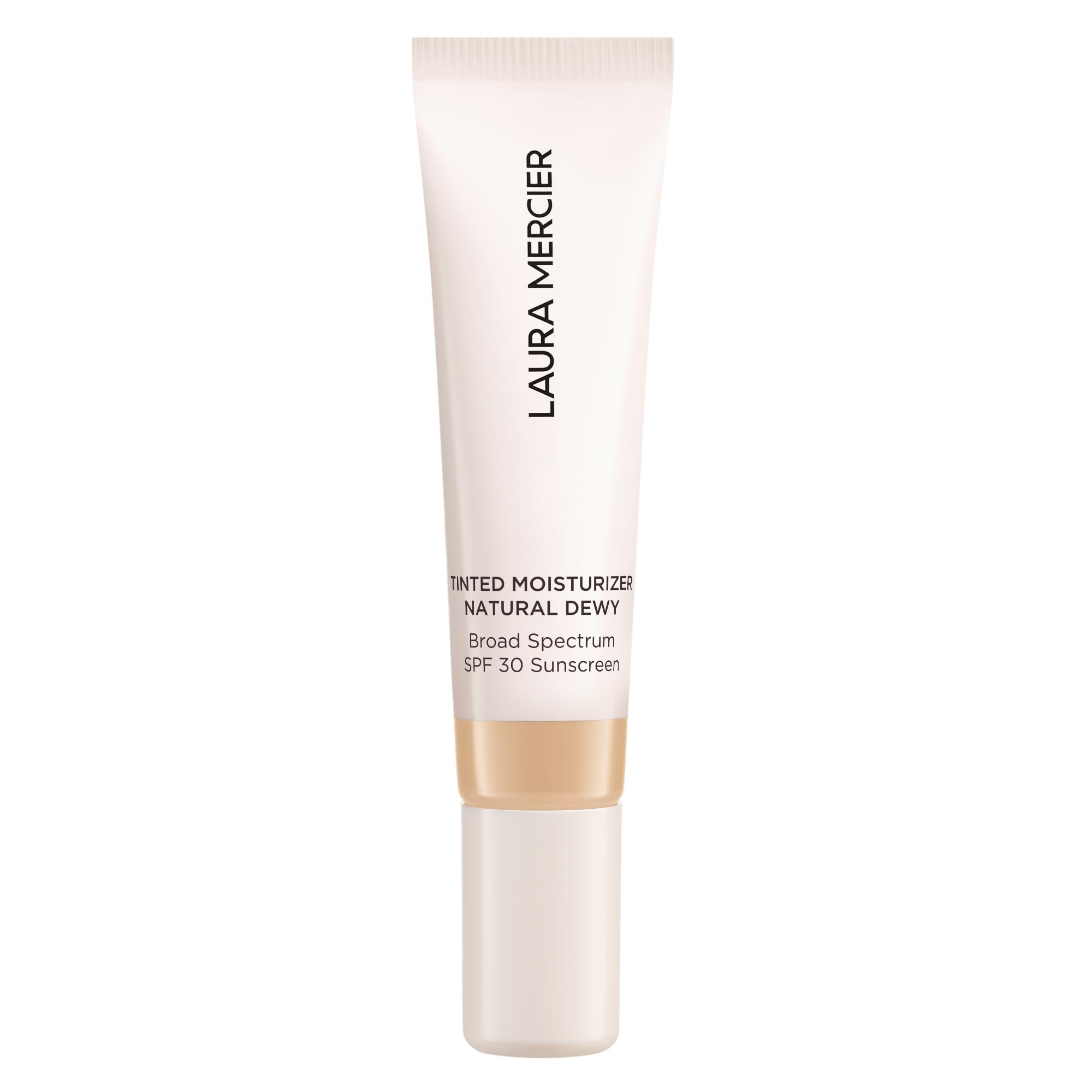 Laura Mercier Tinted Moisturizer Natural Dewy with SPF 30: 24HR+ Hydration, Long Lasting, Sheer to Light, Buildable Coverage, Dewy Finish, Improve Skin Tone and Texture, Skin Tint
