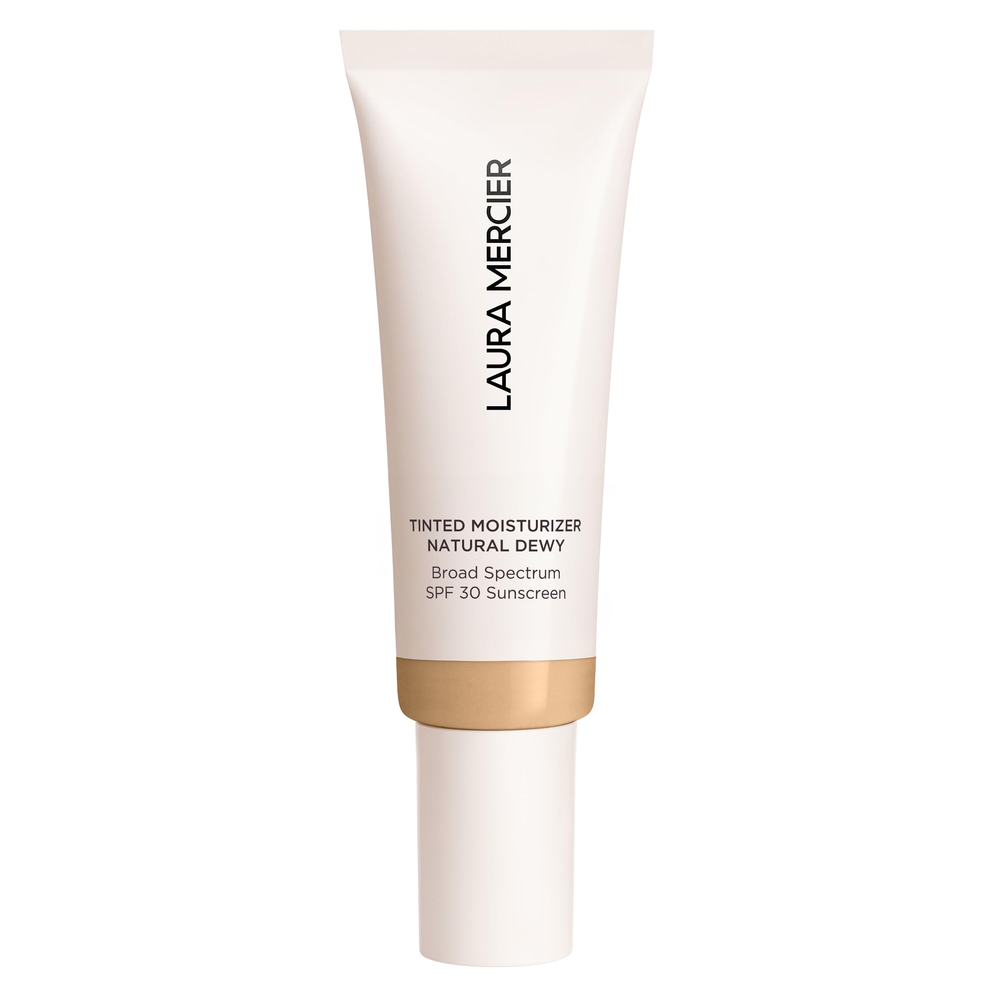 Laura Mercier Tinted Moisturizer Natural Dewy with SPF 30: 24HR+ Hydration, Long Lasting, Sheer to Light, Buildable Coverage, Dewy Finish, Improve Skin Tone and Texture, Skin Tint