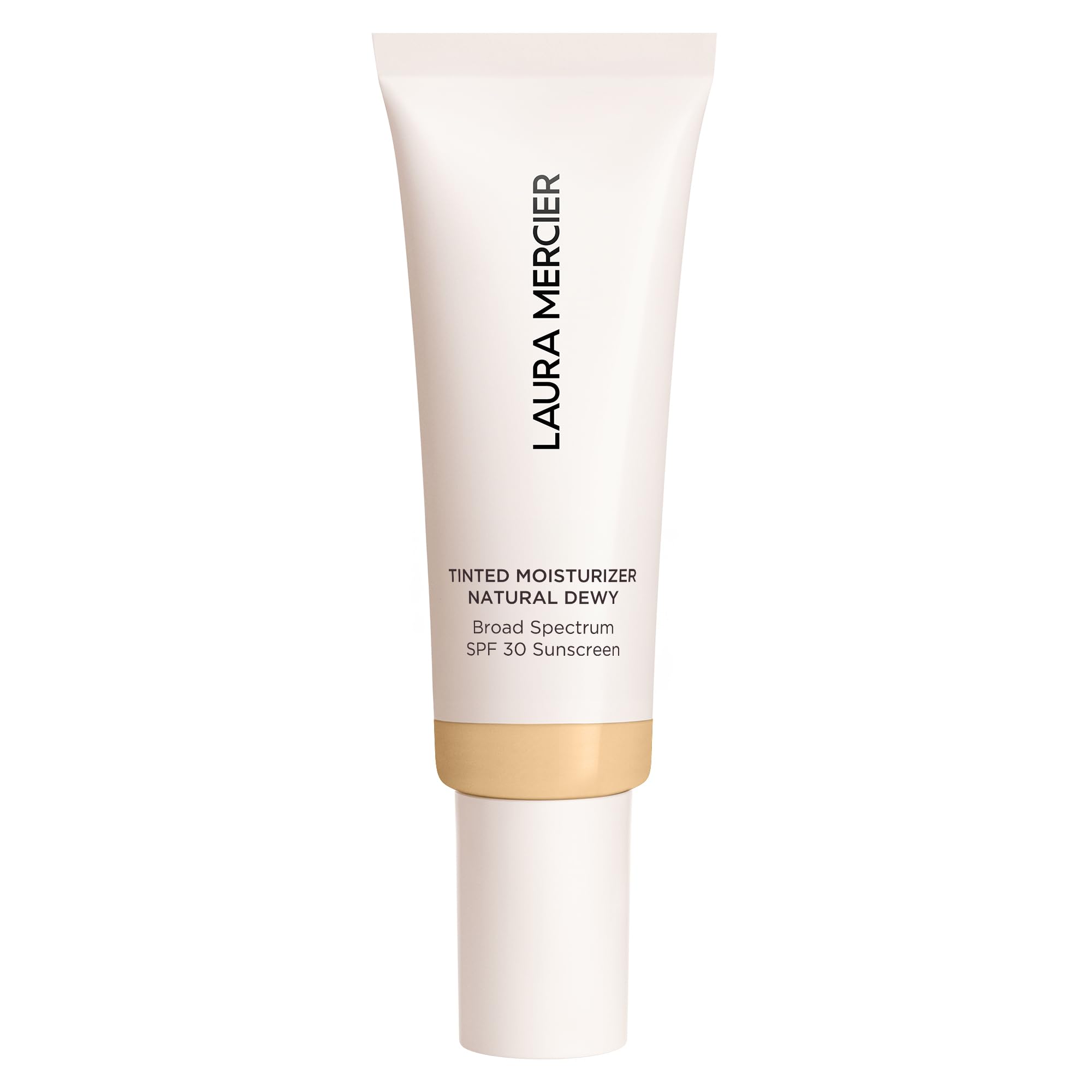 Laura Mercier Tinted Moisturizer Natural Dewy with SPF 30: 24HR+ Hydration, Long Lasting, Sheer to Light, Buildable Coverage, Dewy Finish, Improve Skin Tone and Texture, Skin Tint