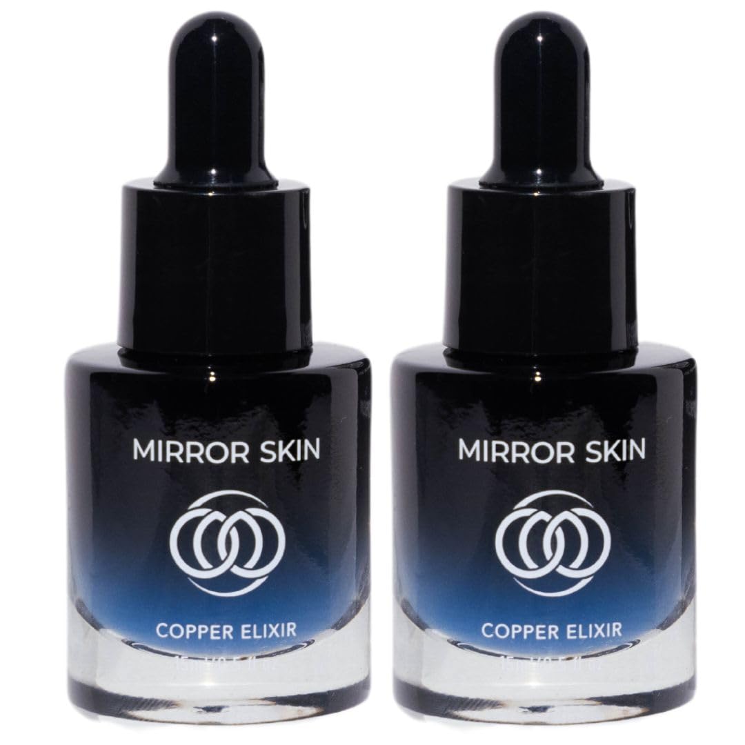 Copper Peptides Face Serum - Boost Collagen & Cell Renewal - Firm, Tone & Glow - Shea Butter, Witch Hazel & Apple Stem Cells - Facial Skin Care Products, Beauty & Self Care - (.5 fl oz)