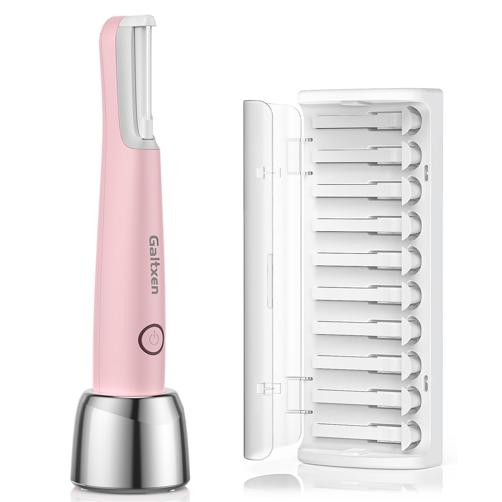 Sonic Dermaplaning Tool for Women, Rechargeable Face Dermaplane Razor Sonic Edge Technology for Facial Hair, Exfoliating and Peach Fuzz, 10 Refill Blades Purple