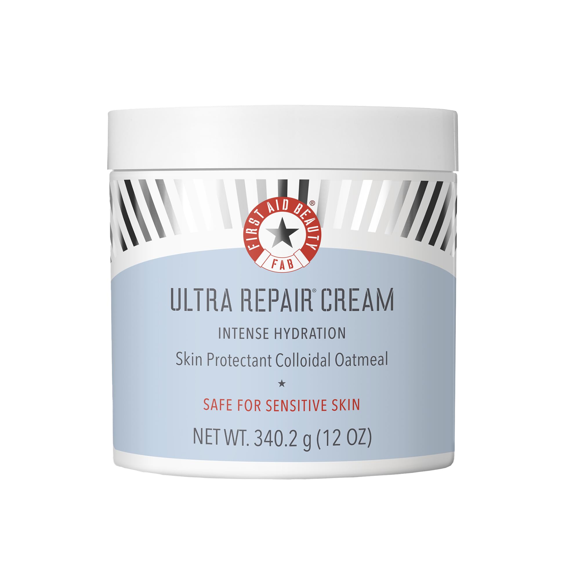 First Aid Beauty - Ultra Repair Cream, Intense Hydration Whipped Colloidal Oatmeal, Clinically Proven to Strengthen Skin Barrier in 7 Days & Helps Relieve Eczema, Luxury Face & Body Moisturizer, 6 oz