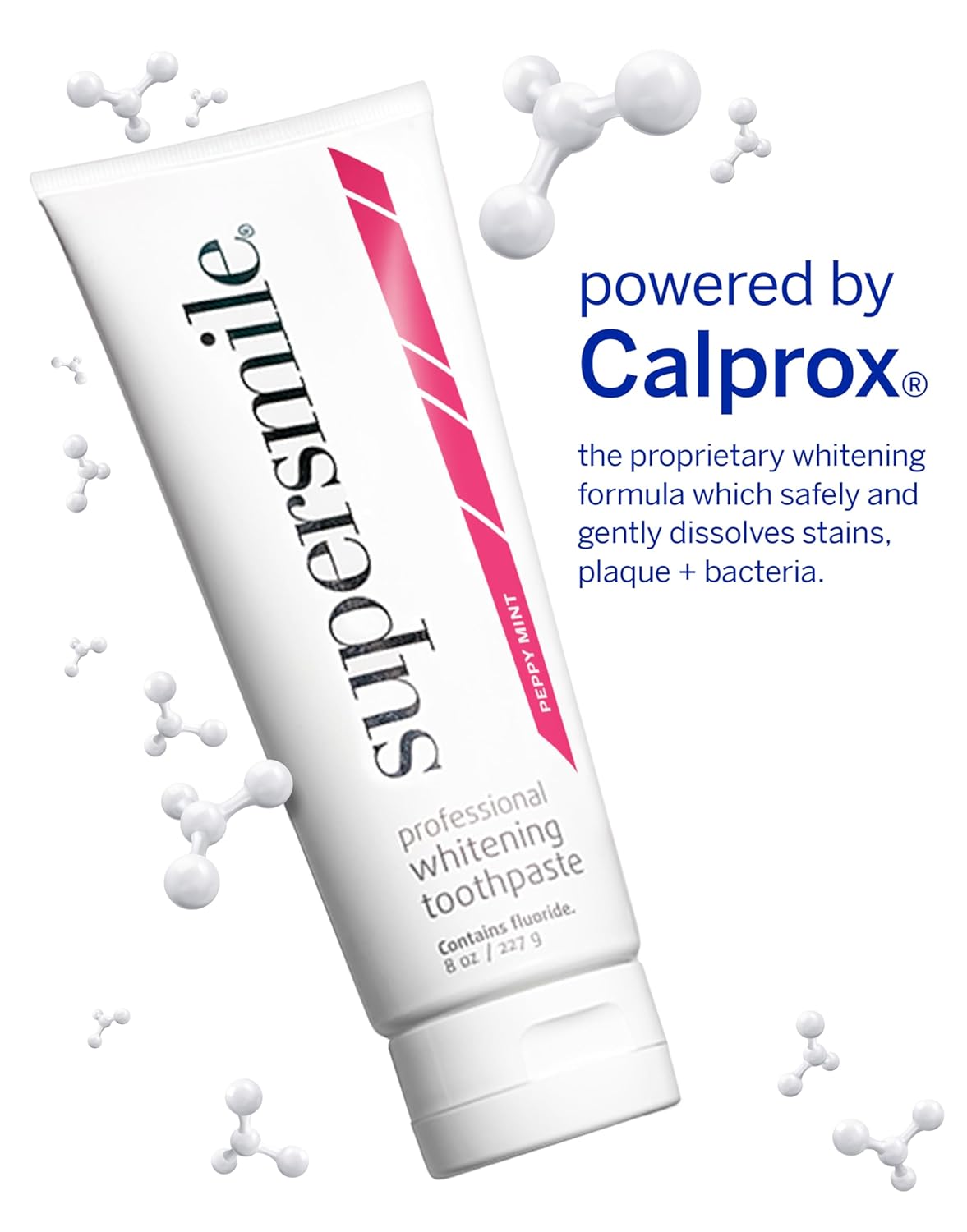 Supersmile Professional Whitening Toothpaste – Fluoride Toothpaste for Visibly Whiter Teeth – Whitens up to 6 Shades