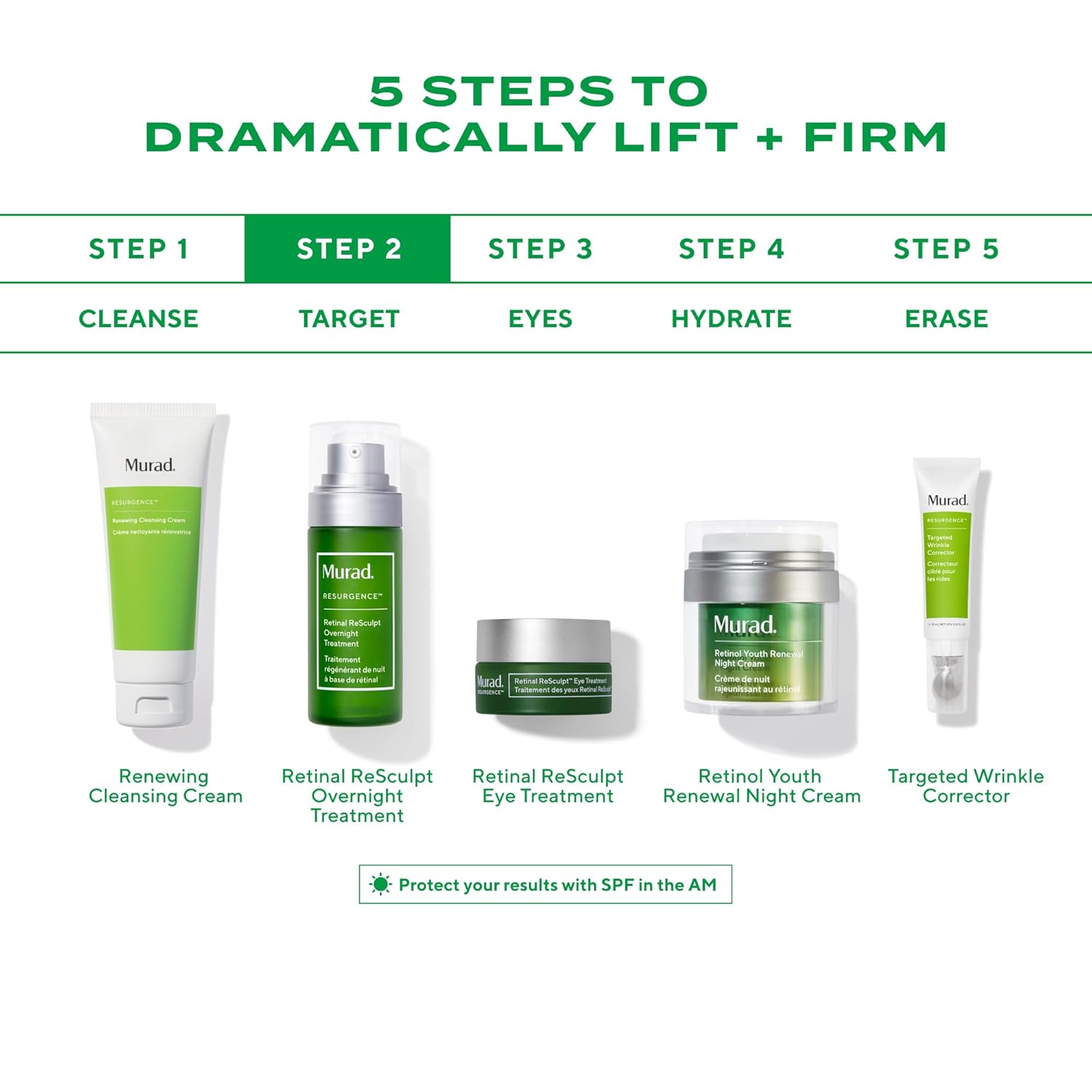 Murad Retinal ReSculpt Overnight Treatment - Advanced Face and Neck Serum with Encapsulated Retinal, Kangaroo Paw, Olive, & Oat Smooths Deep Wrinkles and Crepey Skin, & Lifts Sagging Skin