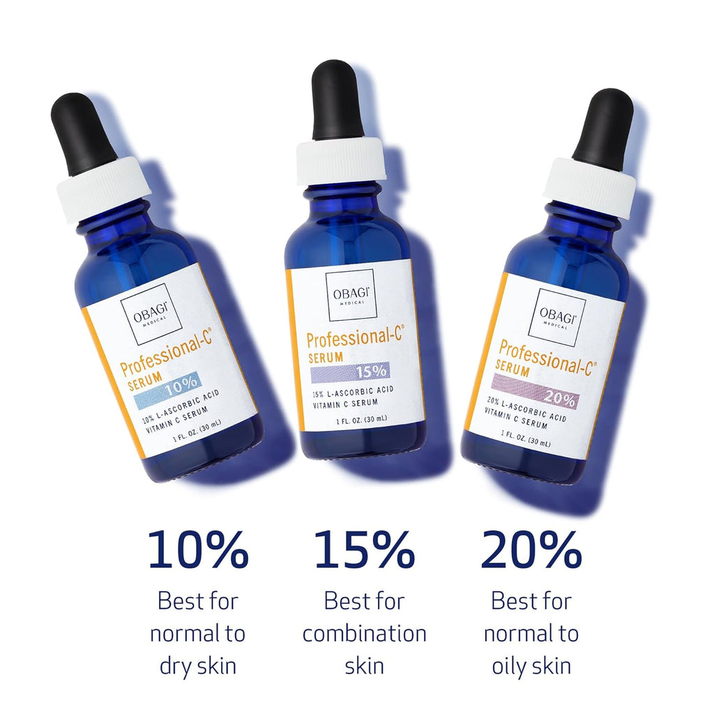 Obagi Professional-C Vitamin C Serum – Helps Brighten Skin Tone and Minimize the Appearance of Fine Lines & Wrinkles – Safe for Sensitive Skin