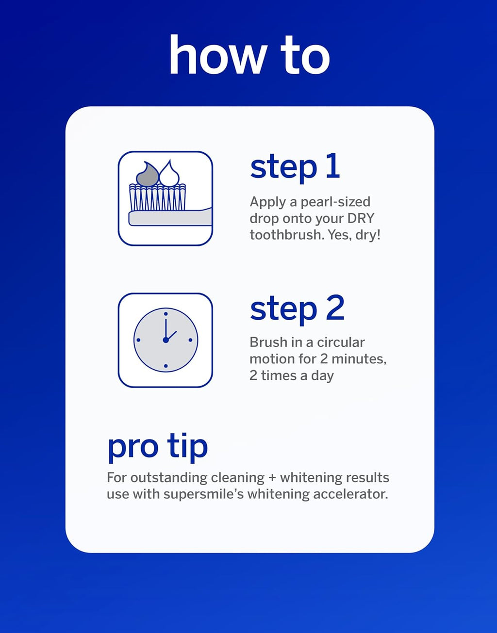 Supersmile Professional Whitening Toothpaste – Fluoride Toothpaste for Visibly Whiter Teeth – Whitens up to 6 Shades