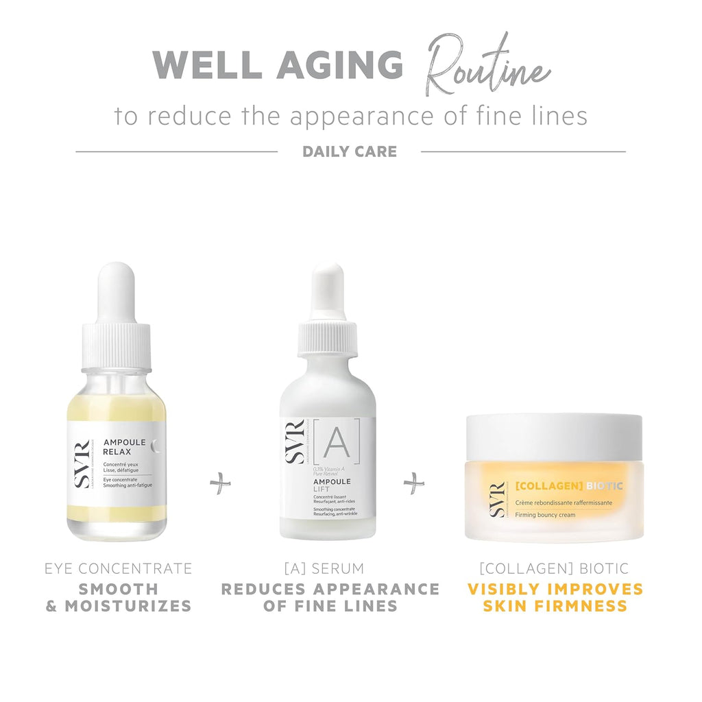SVR Pure Retinol Face Serum. Improves Firmness Of Skin And Evens Skin Tone. Facial Serum That Helps To Visibly Reduce The Appearance Of Fine Lines & Dark Spots, 1 Fl.oz.