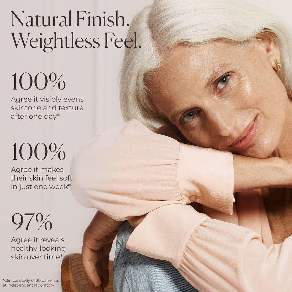 Laura Mercier Tinted Moisturizer Natural Dewy with SPF 30: 24HR+ Hydration, Long Lasting, Sheer to Light, Buildable Coverage, Dewy Finish, Improve Skin Tone and Texture, Skin Tint
